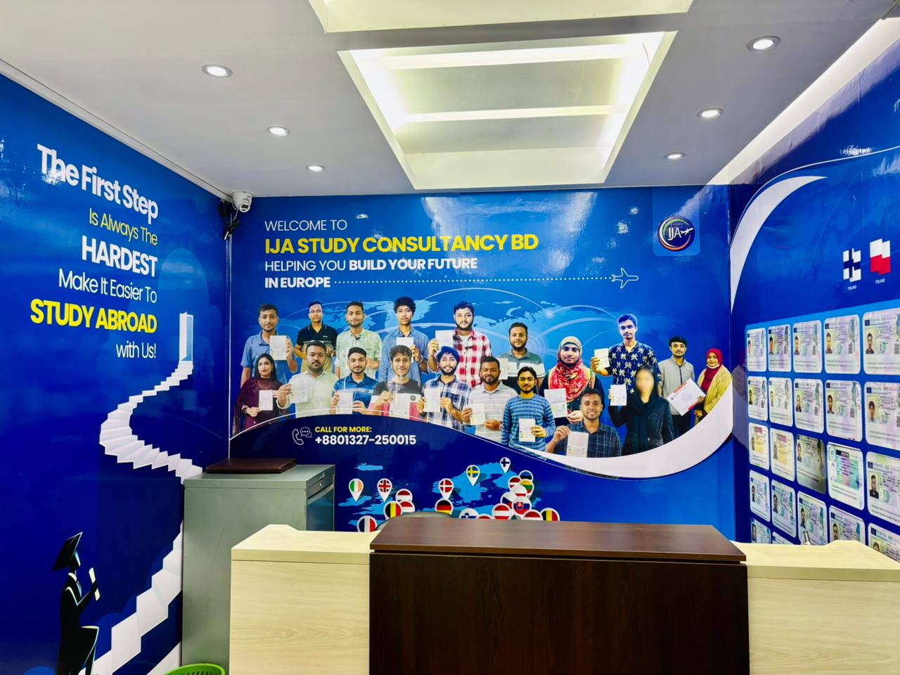 IJA Study Consultancy BD consultation office interior Farmgate Green Road Dhaka